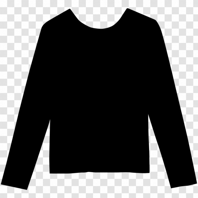 Long-sleeved T-shirt Sweater M Shoulder - Longsleeved Tshirt - Black Transparent PNG