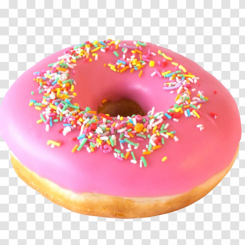 Donuts Frosting & Icing Glaze Donut King Sprinkles - Baked Goods - Icon Transparent PNG
