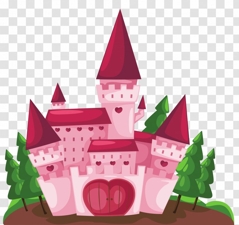 Castle Animation - Fairy Tale - Pink Poster Transparent PNG