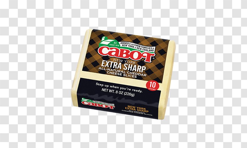 Cheddar Cheese Kraft Singles Cabot Milk - Ingredient - Slice Transparent PNG