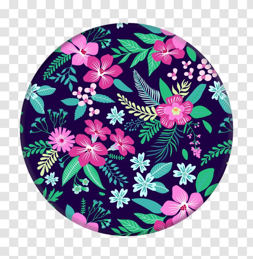 PopSockets Grip Clothing Accessories Handheld Devices Boutique - Magenta - Trendy Flower Transparent PNG