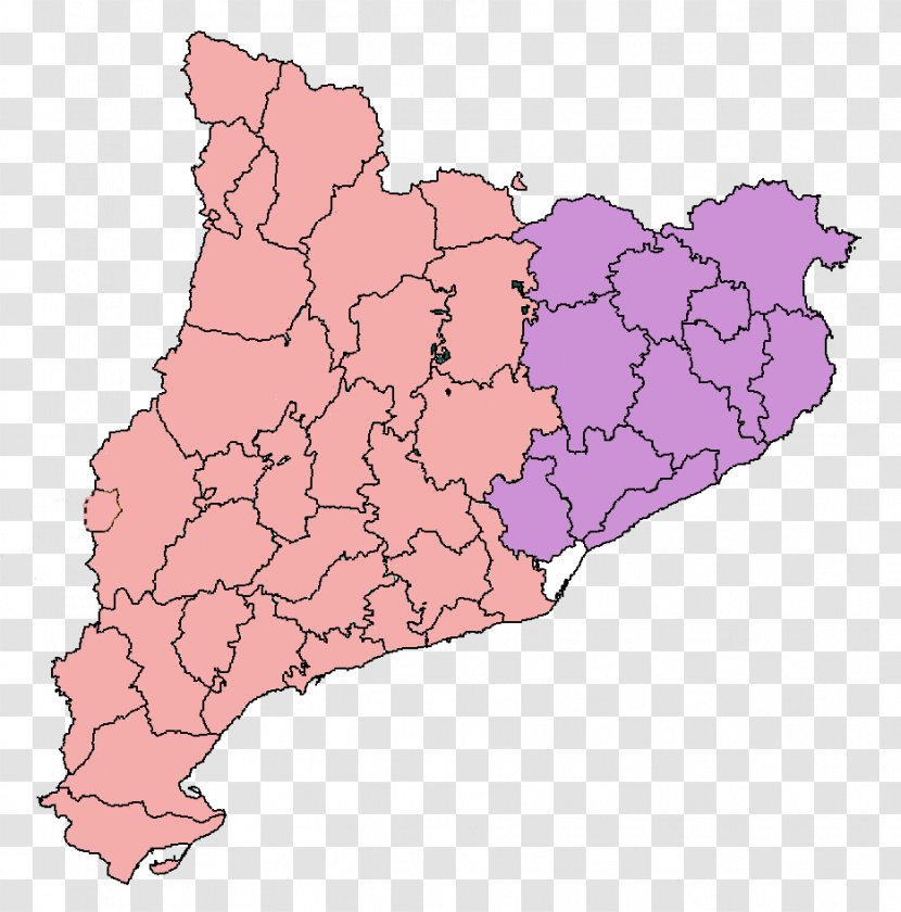 Blank Map Vallès Comarca Aurrealerta Transparent PNG