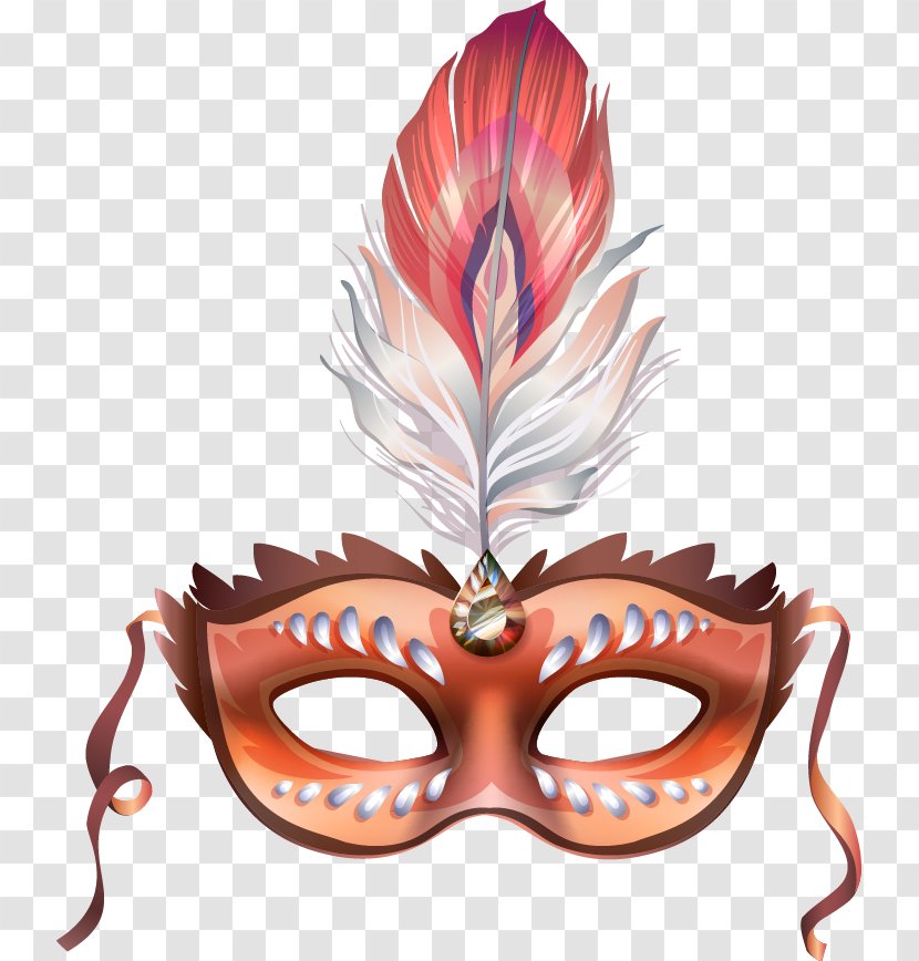 Carnival In Rio De Janeiro Brazilian Mask Illustration - Costume - Exquisite Dance Transparent PNG