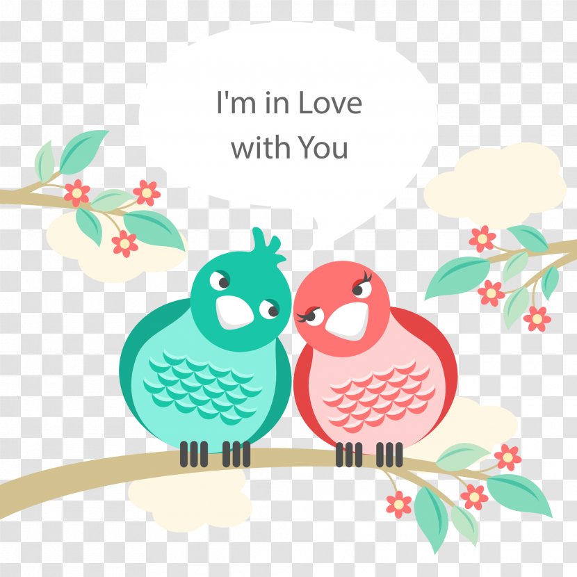 Lovebird Illustration - Love Transparent PNG