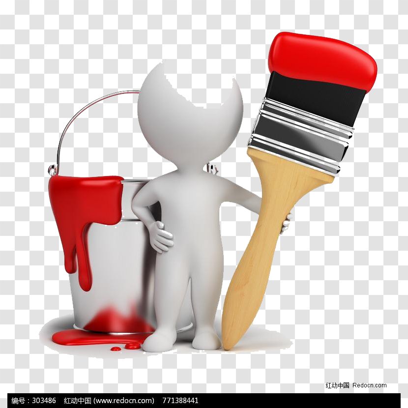 House Painter And Decorator Job Paint Rollers Painting - Wall - Oil Brush Decoration Transparent PNG
