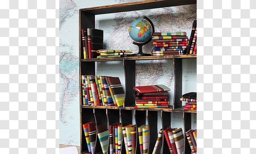 Shelf Bookcase Furniture - Striped Material Transparent PNG