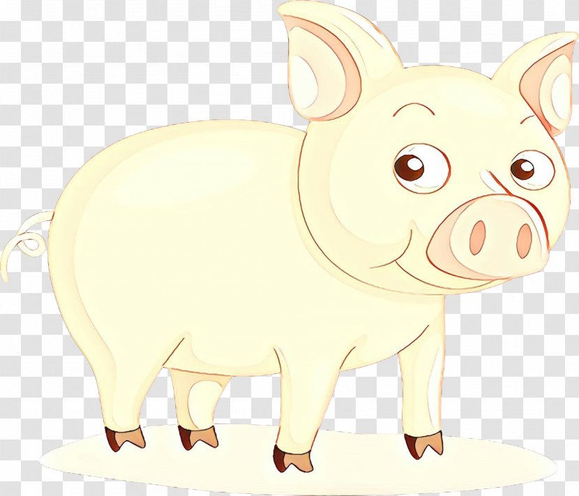 Pig Cartoon - Cattle - Suidae Animal Figure Transparent PNG