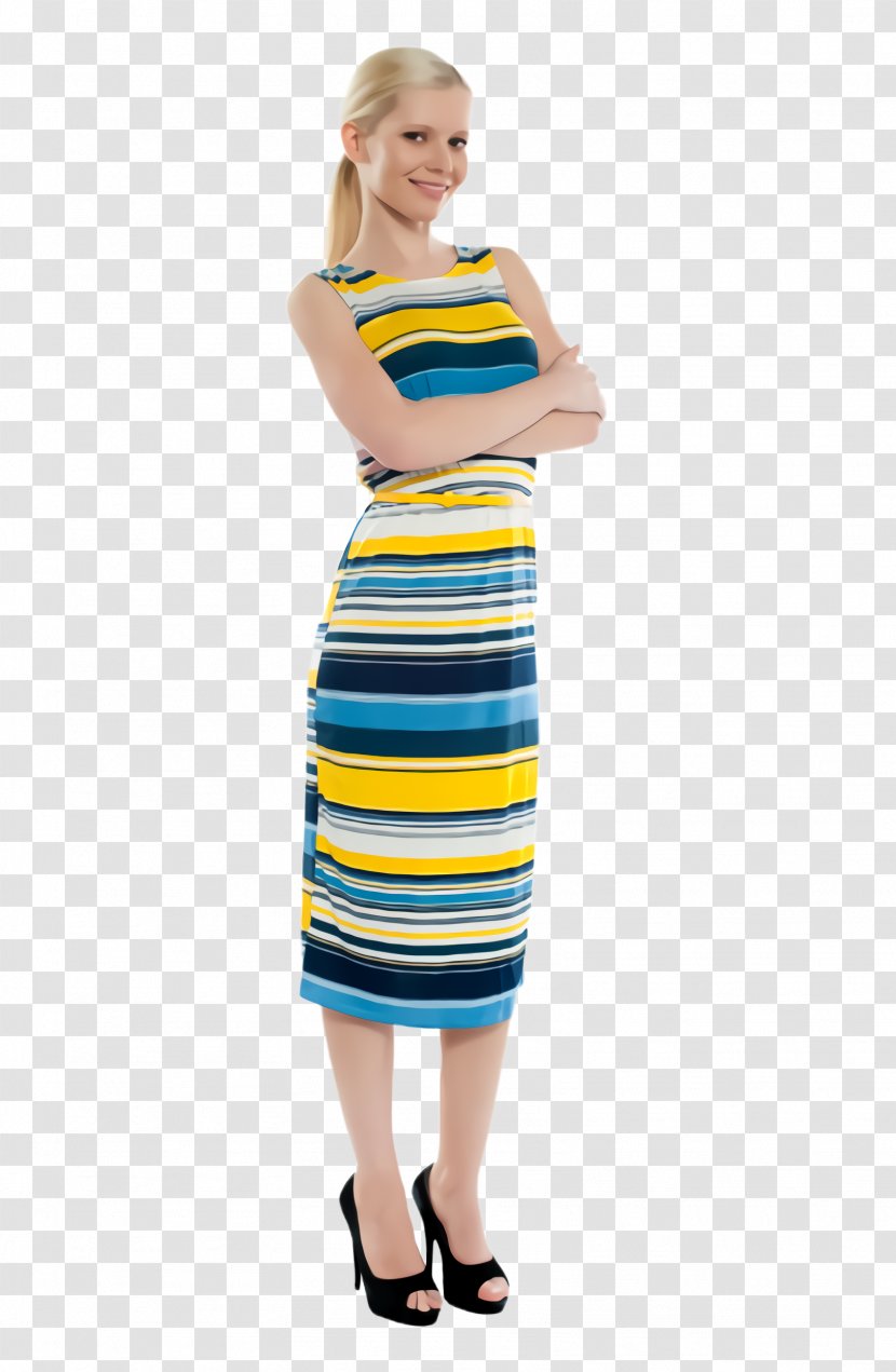 Clothing Dress Yellow Day Turquoise - Sleeve Shoulder Transparent PNG