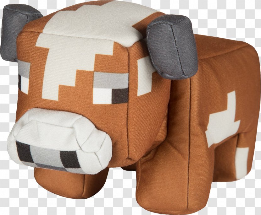 Minecraft Cattle Stuffed Animals & Cuddly Toys Plush - Brown Transparent PNG