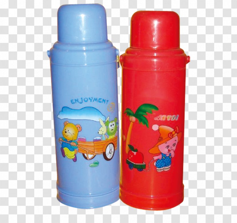 Water Bottle Water-dropper Vacuum Flask - Kettle Transparent PNG