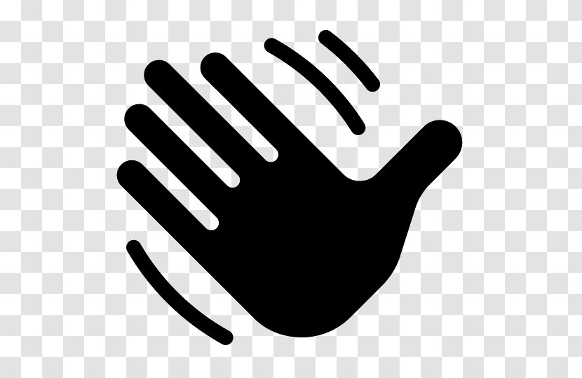 Black And White Finger Vecteur - Hand - Symbol Transparent PNG