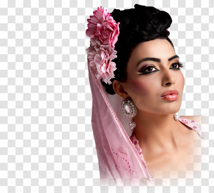 Make-up Artist Cosmetics Makeover Woman Indian Wedding Clothes - Jewellery Transparent PNG
