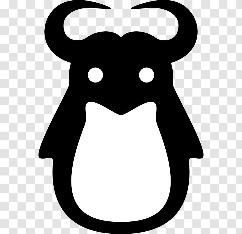 Penguin Line Art Drawing Clip - Linux Transparent PNG