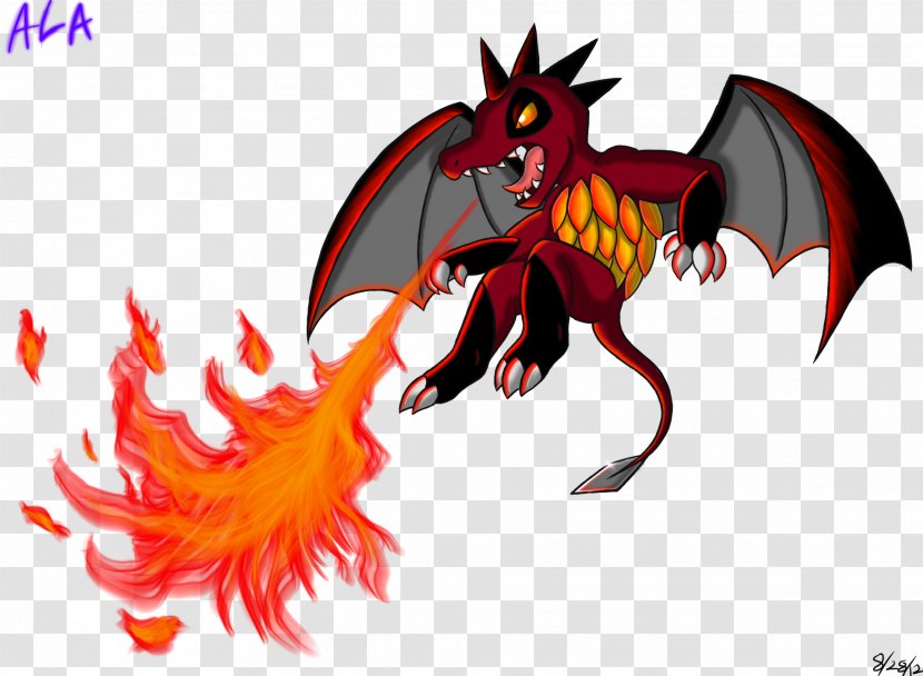 Dragon Fire Breathing Drawing Cartoon - Supernatural Creature Transparent PNG
