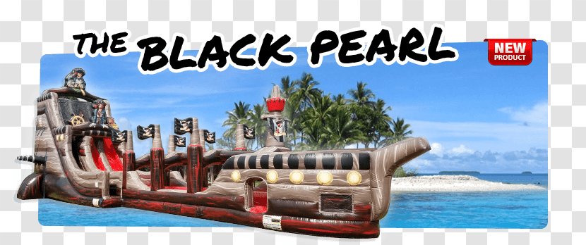Inflatable Bouncers Water Transportation Slide Playground - Travel - Black Pearl Ship Transparent PNG