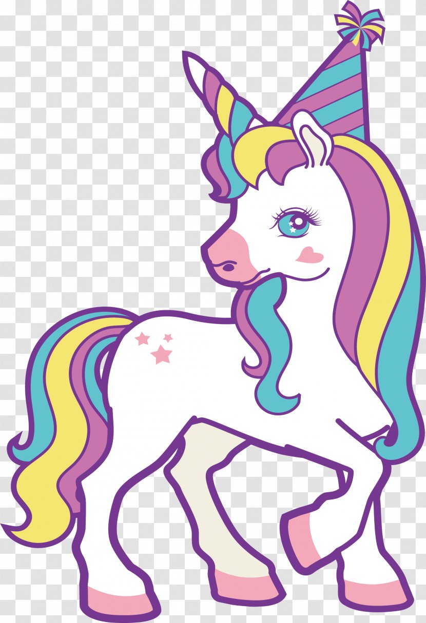 Unicorn Clip Art - Horse Like Mammal - A Turned Around Transparent PNG