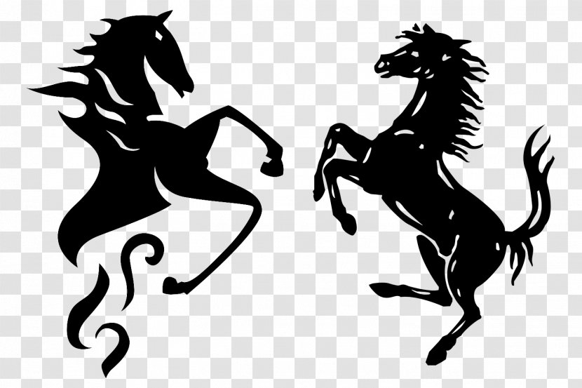 LaFerrari Logo Prancing Horse - Stallion - Running Transparent PNG