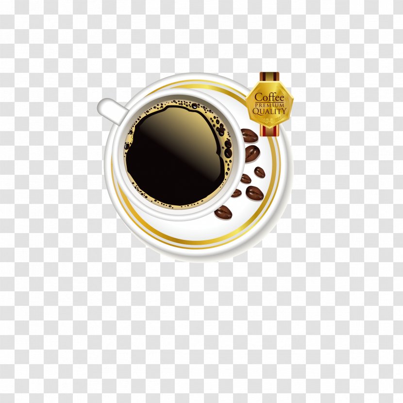 Coffee Tea Doppio Cafe - Jewellery - Vector Cup Beans Transparent PNG