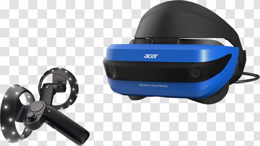 Virtual Reality Headset Head-mounted Display Dell Hewlett-Packard Windows Mixed - Headphones - VR Transparent PNG