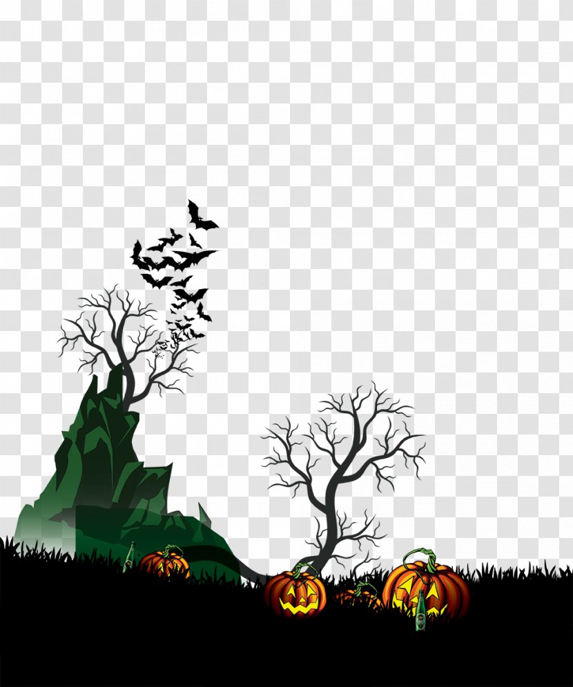 Halloween Castle Computer File - Flora - Background Transparent PNG