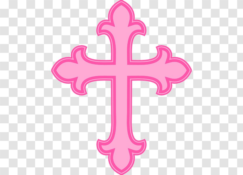 Baptism Christian Cross Eucharist Clip Art - Symmetry - Pink Angel Cliparts Transparent PNG