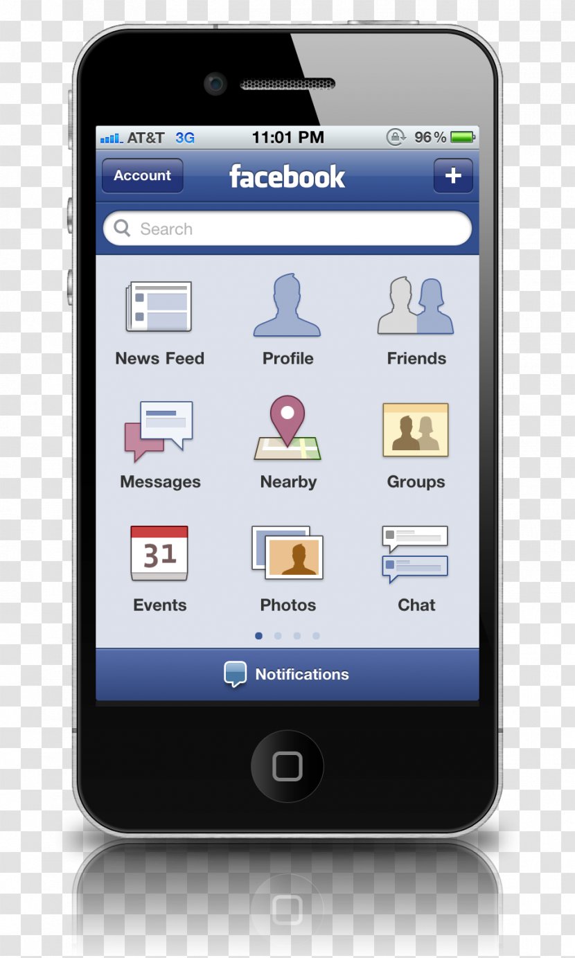 IPhone 4S Facebook, Inc. Telephone - Facebook - Andrews Phone System Transparent PNG