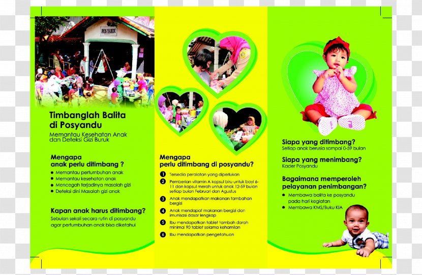 Pos Pelayanan Terpadu Health Nutrition Advertising Brochure Transparent PNG