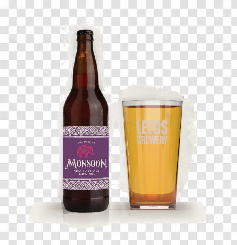 Ale Beer Bottle Lager Leeds Brewery - Pale - Brewed Transparent PNG