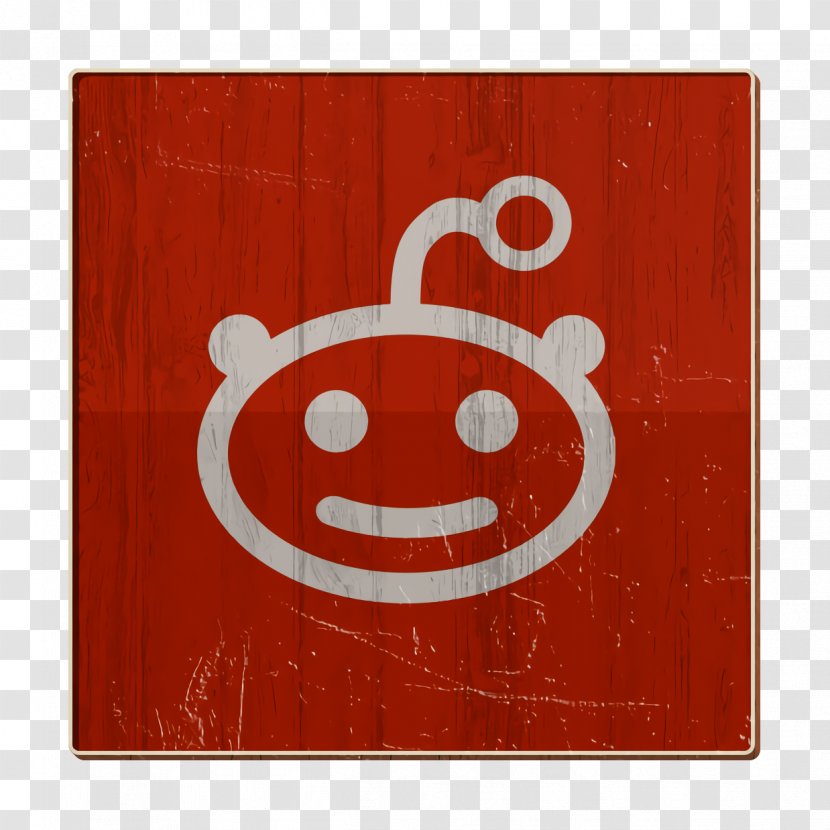 Reddit Icon - Red - Rectangle Smile Transparent PNG
