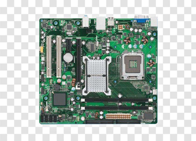 Intel Core 2 Quad Motherboard LGA 775 MicroATX - Electrical Network Transparent PNG