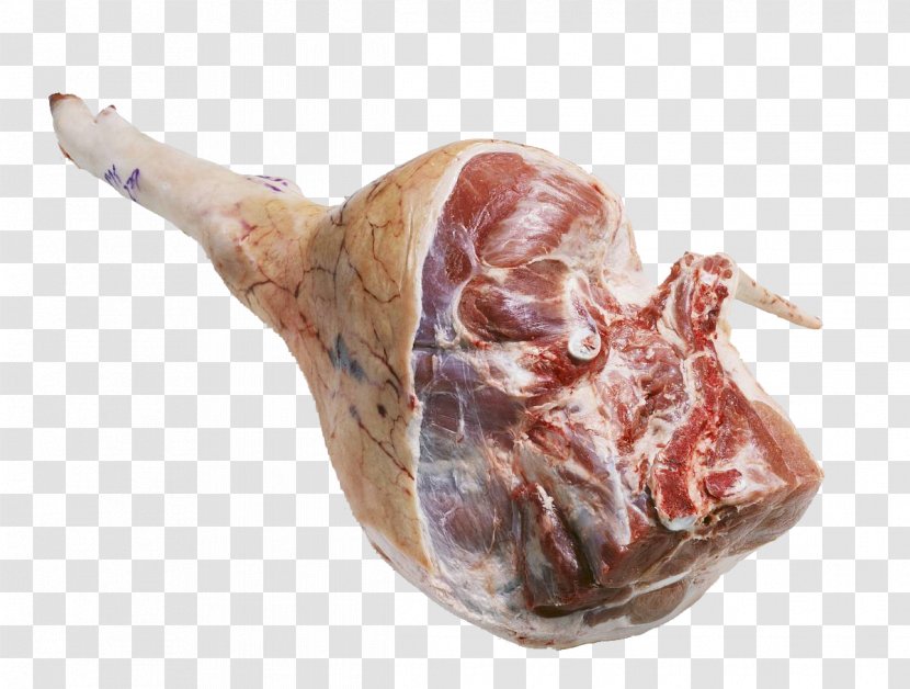 Bayonne Ham Prosciutto Capocollo Venison - Silhouette - Fresh Pork Meat Transparent PNG