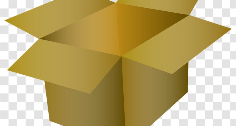 Cardboard Box Mover Clip Art - Yellow Transparent PNG