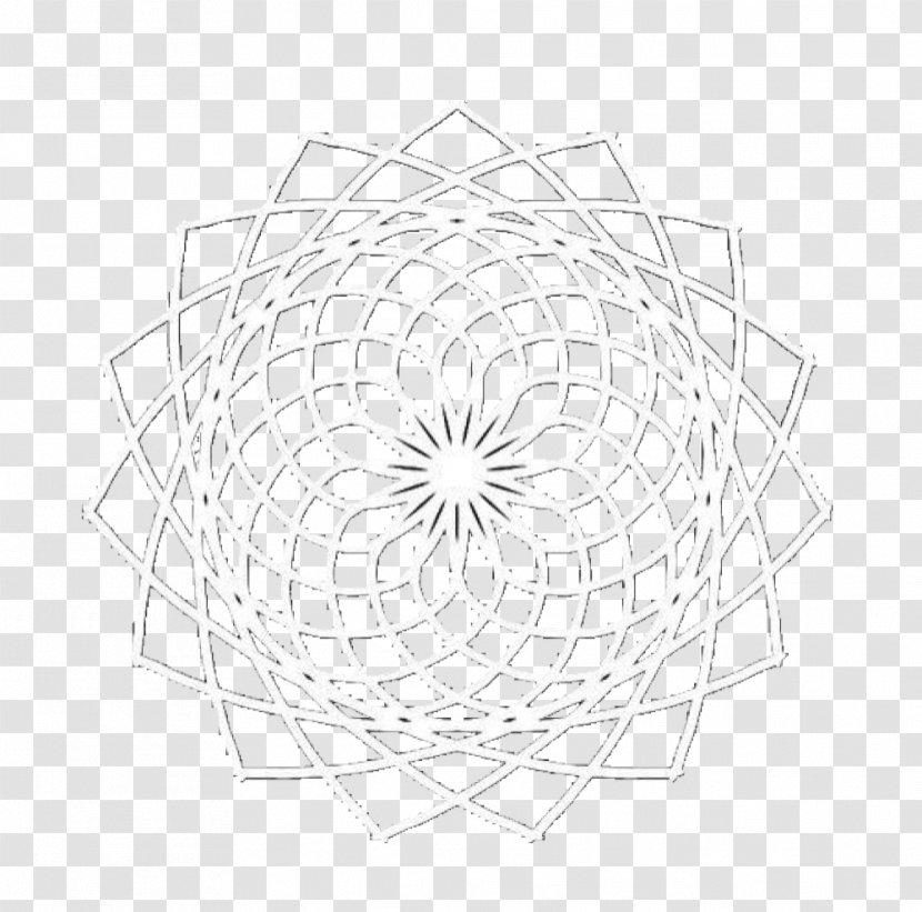Product Angle Pattern Point Circle - Black And White - Abuse Transparent PNG