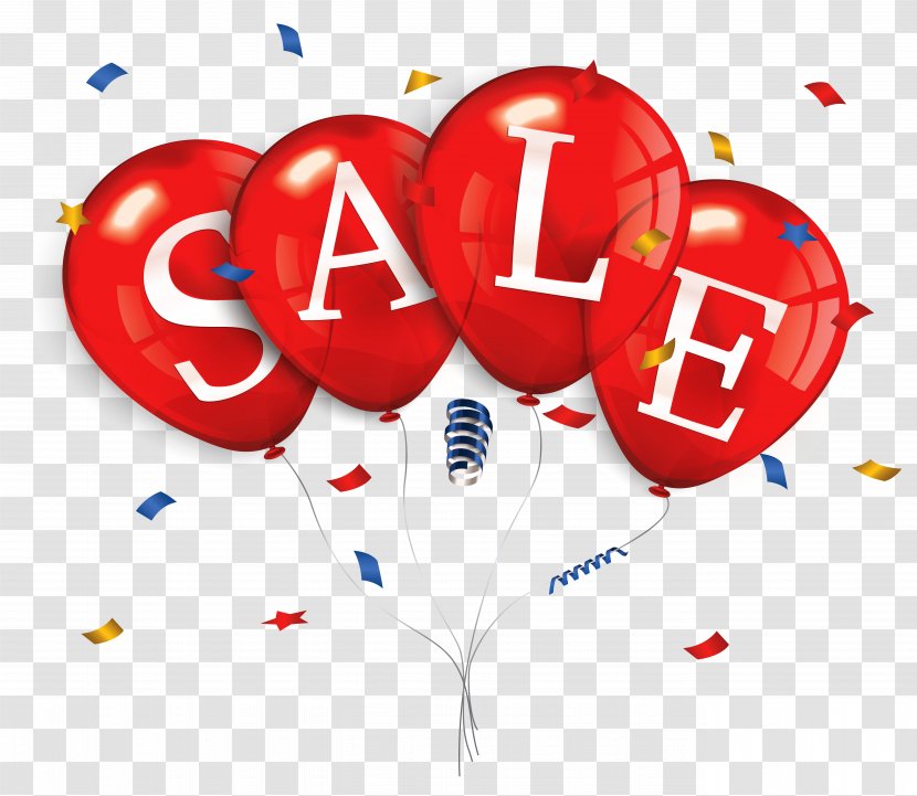 Balloon Sales Clip Art - Party Supply - Sale Transparent PNG
