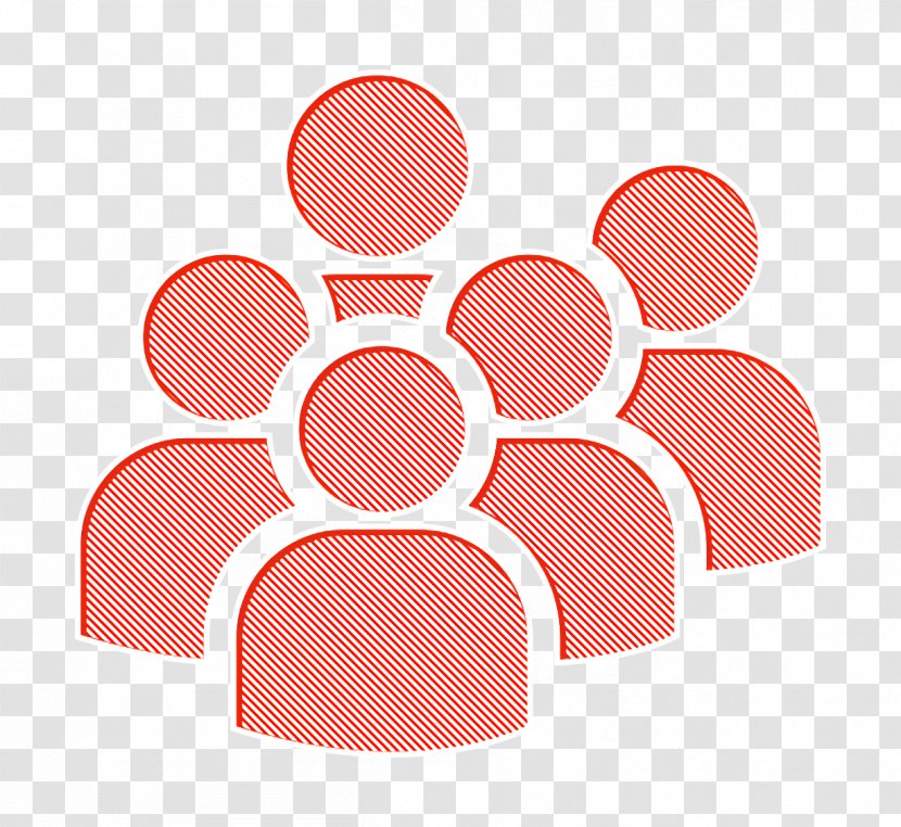 Users Icon - Internet - Pink Orange Transparent PNG