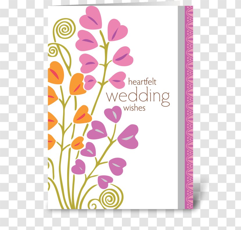 Floral Design Greeting & Note Cards Wedding Wish - Idea Transparent PNG