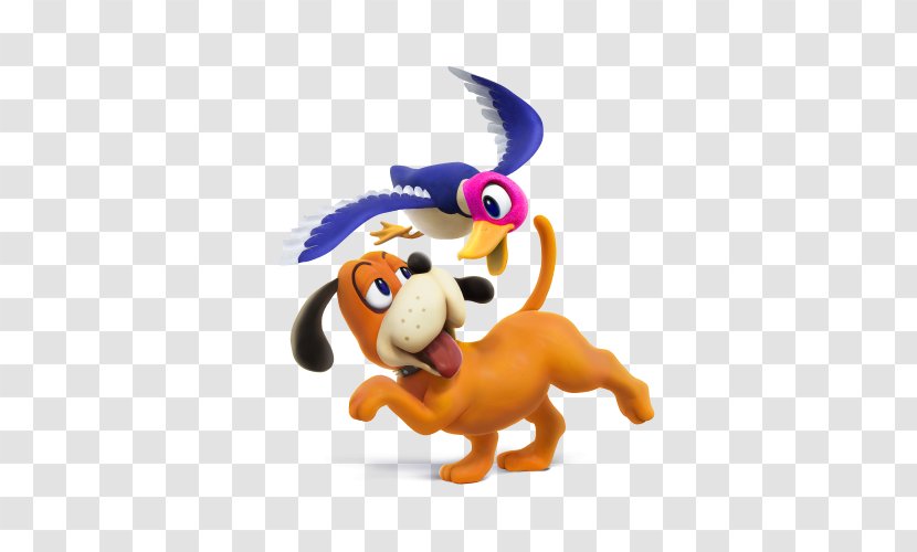 Super Smash Bros. For Nintendo 3DS And Wii U Mario Duck Hunt NES Zapper - Figurine - 3d Dog Transparent PNG