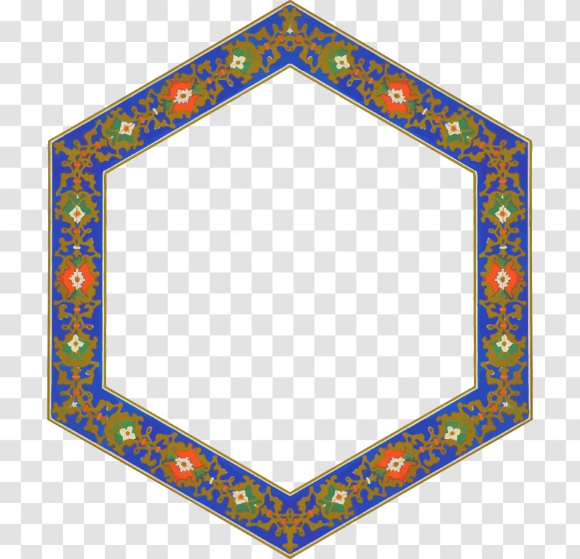 Picture Frames Hexagon Clip Art - Frame Border Transparent PNG