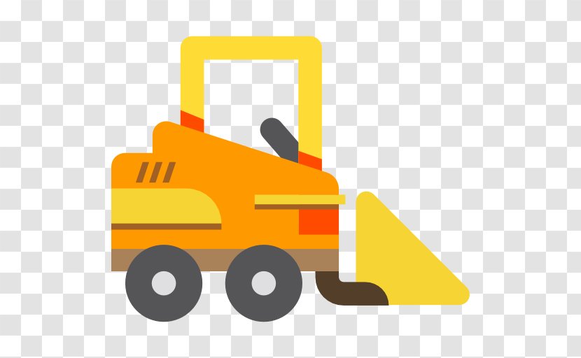 Excavator Architectural Engineering Bulldozer Icon - Yellow - Hand-painted Bulldozers Transparent PNG