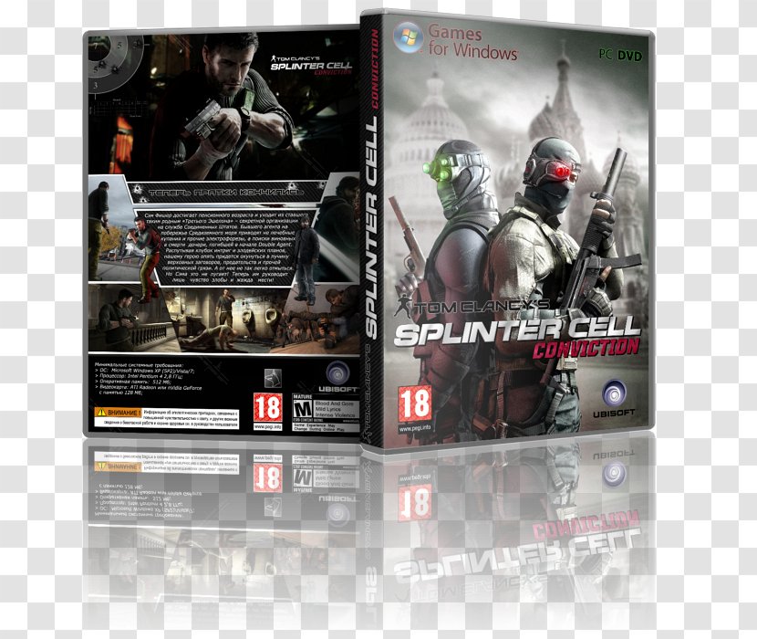 Xbox 360 Tom Clancy's Splinter Cell: Conviction Blacklist Rainbow Six: Vegas 2 - Pc Game - Cell Transparent PNG