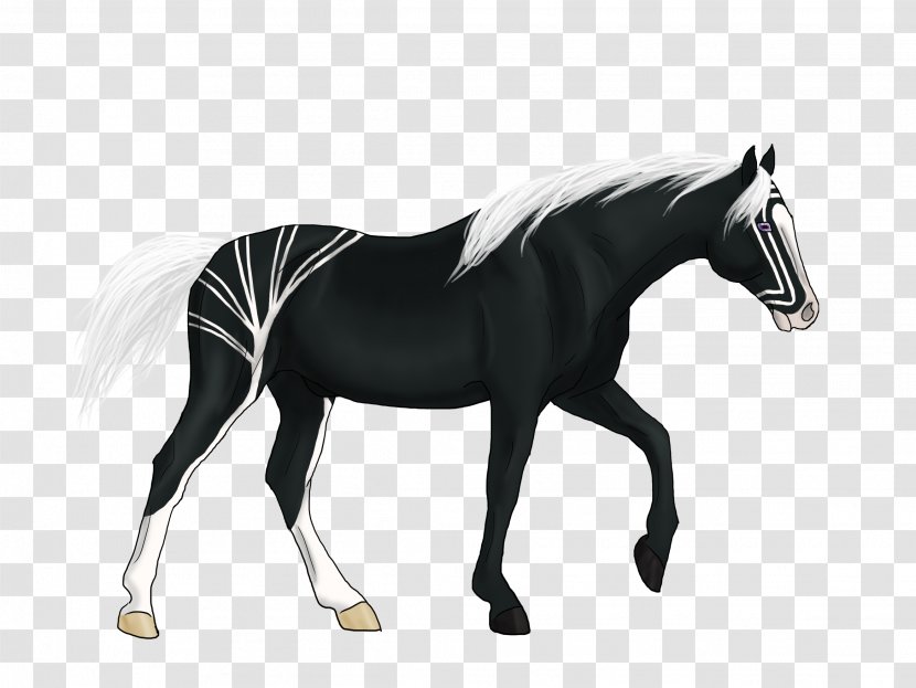Stallion Friesian Horse Mustang Foal Rein - Mane - Heart Ink Transparent PNG