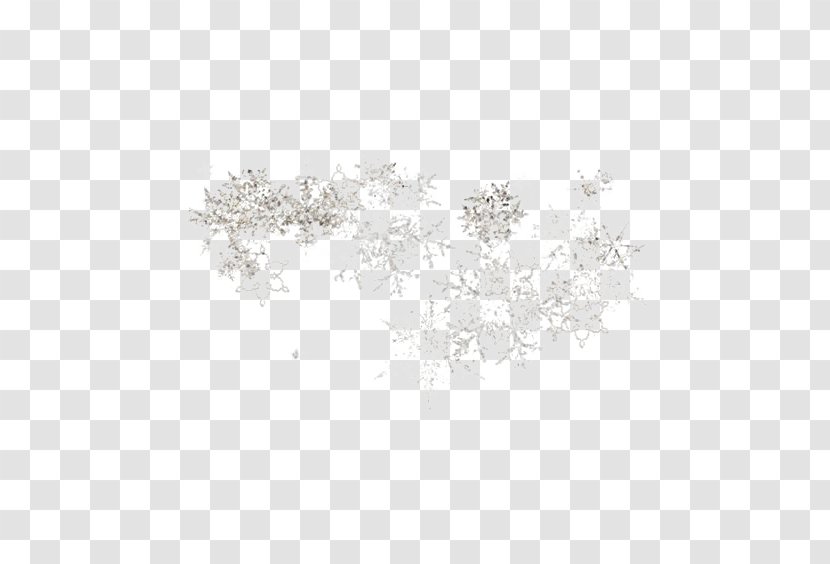 White Black Body Piercing Jewellery Pattern - Snowflake Transparent PNG