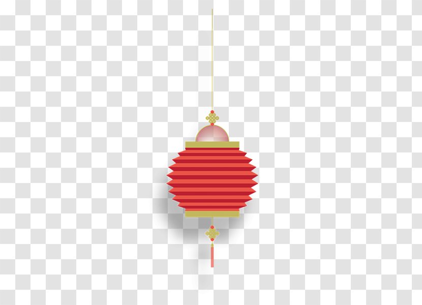 Paper Lantern Chinese New Year - Midautumn Festival - Big Red Lanterns Round Transparent PNG