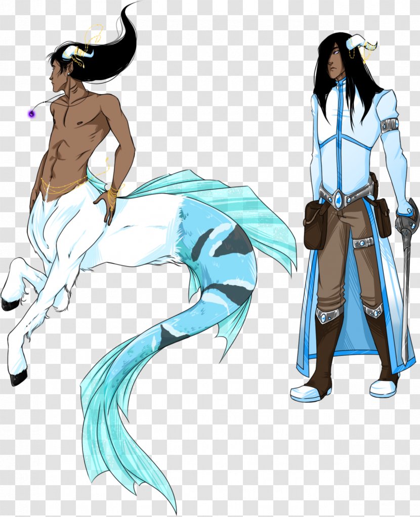 Ichthyocentaurs Horse Empusa Greek Mythology Art - Cartoon Transparent PNG