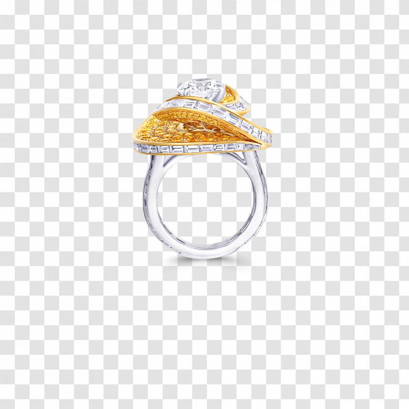 Ring Graff Diamonds Gemstone Jewellery - Yellow Diamond Flyer Transparent PNG