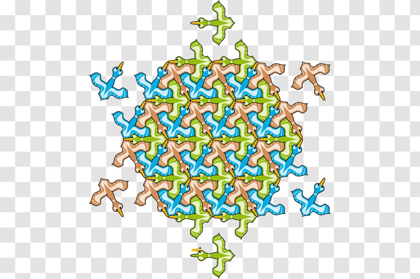 Tessellation Hexagonal Tiling Polygon Duck - Organism Transparent PNG