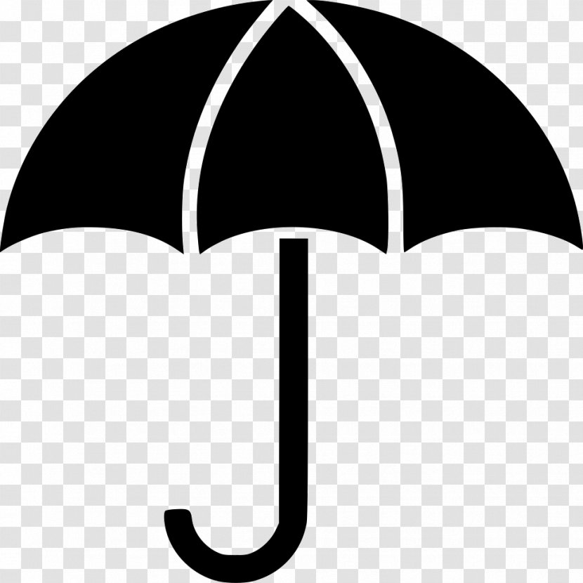 Avatar Clip Art - Black And White - Umbrella Icon Transparent PNG