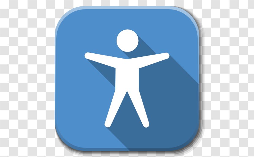 Electric Blue Angle Symbol - Apps Accessibility Transparent PNG