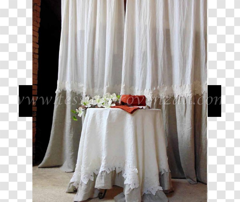 Shabby Chic Window Curtain Linen Textile - Couch Transparent PNG