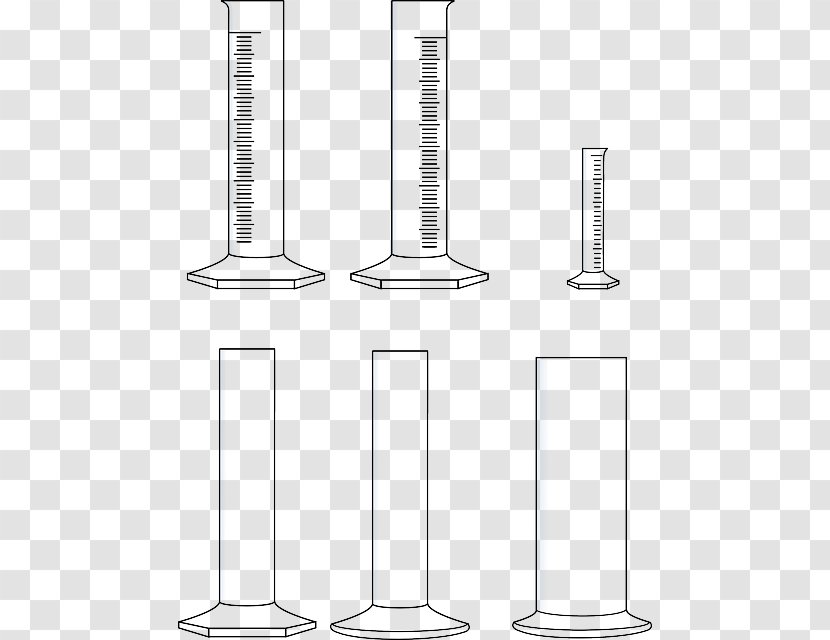 Chemistry Laboratory Glassware Cylinder Chemielabor - Diagram Transparent PNG